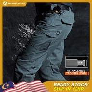 IX10 S.archon Tactical Pants Waterproof Cargo Men Slim Fit Pant Stretchable Military Original Outdoo