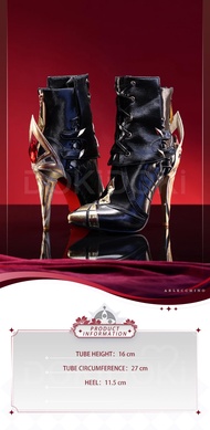 KIRA KIRA Genshin Impact Arlecchino Cosplay Shoes DokiDoki-SR Fontaine Cosplay Fatui Harbinger Arlec