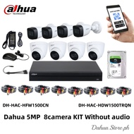 Dahua 5MP CCTV  Package 4/8 CH CCTV Kit 3k HD DVR Complete CCTV Package night vision camera kit