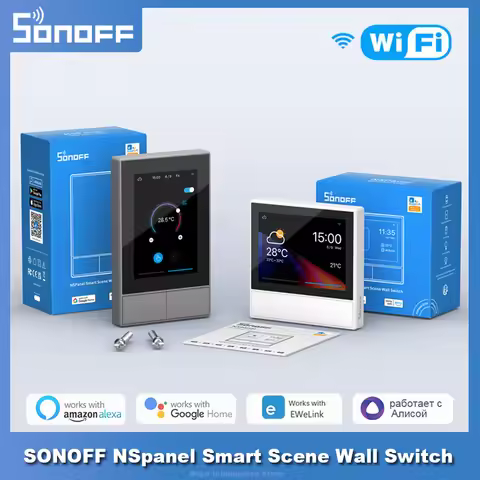 SONOFF NSPanel EU/US WiFi Smart Scene Wall Switch All-in-One Control Smart Thermostat Display Work w