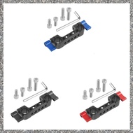 S2(ZCFJ) Dual 15mm Rod Clamp Railblock with 1/4 Screw Holes for DSLR Camera Rod Shoulder Support for