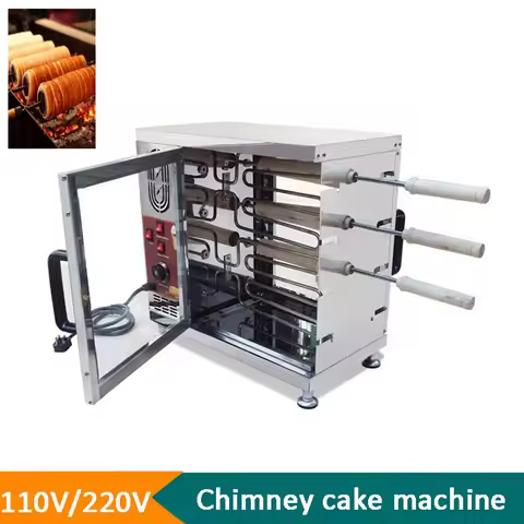 Hungarian Kurtos Kalacs Machine Stainless Steel Cake Oven Toaster Bread Machine Sweet Dessert Bake O