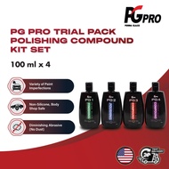 PG Pro Trial Pack Polishing Compound Kit Set (100ml x 4) | Solutions for Light to Severe Defect