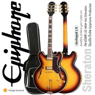 Epiphone® Sheraton กีตาร์ไฟฟ้า 22 เฟรต ทรง Sheraton ไม้เมเปิ้ล ปิ๊กอัพ ProBucker Mini-Humbucker แบบ 
