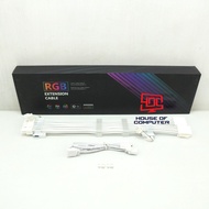 KYO ROW 8PINX2 ARGB EXTENSION CABLE 6+2PIN*2 5V 3PIN 30CM - WHITE