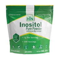 Health Thru Nutrition Inositol Pure Powder 1,000 mg, 500 g / 17.6 oz