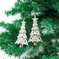 Christmas Tree Decorations Christmas Tree Decorations White Stars 2-packs Miniature Christmas Tree H