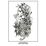 Temporary Tattoo - Sexy Japanese Geisha
