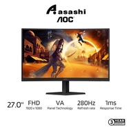 AOC C27G4ZE 27" VA 1500R 280Hz 0.3ms sRGB 124% FHD Gaming Monitor (HDMI 2.0 × 1, DisplayPort 1.4 × 1