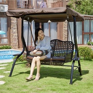 H-Y/ Swing Outdoor Outdoor Courtyard Balcony Garden Swing Chair Home Hanging Basket Rattan Chair Rocking Chair Glider Ha