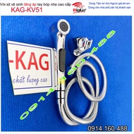 KAG-KV51 hand-press toilet spray, Biggo chrome glossy hand spray, soft press for children and the el