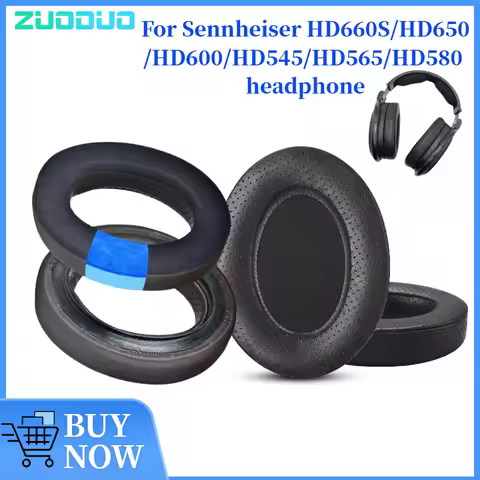 ZUODUO Replacement Mesh / Ice gel / Leather Ear Pads for Sennheiser HD660S/HD650/HD600/HD545/HD565/H