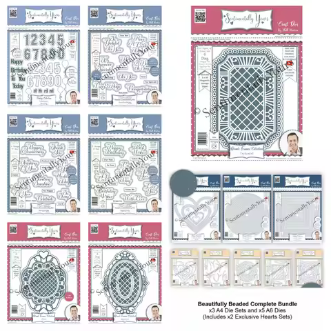 Enchanted Mystique A6 Die Set Metal Cutting Dies for DIY Scrapbooking Handmade Photo Album Diary Cal