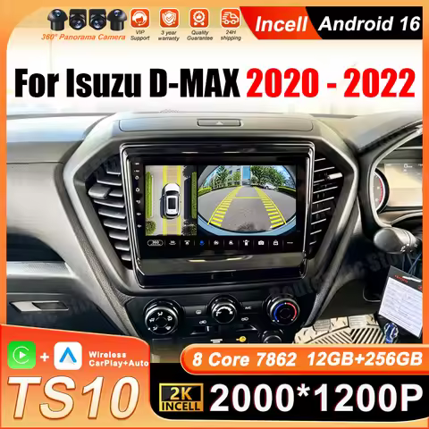 Car Radio Player For Isuzu D-MAX DMAX 2020 2021 2022 Android 16 Carplay Auto Stereo Autoradio GPS Na