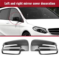 γValue Bundleγ Efficientt-Car Carbon Fiber Rearview Side Mirror Cover Replacement For Mercedes Benz
