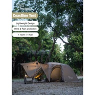 VIDALIDO Coastline Manual Tent 2-person 2-rooms Camping Tent Khemah