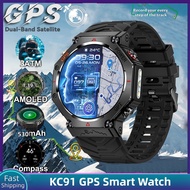 Rainbuvvy KC91 Built-in GPS Smart Watch AI voice assistant GPT 3ATM Waterproof 1.39inch Watches 530m