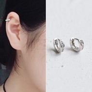 Siêu Nhỏ! Khuyên Tai Bạc S925 Nguyên Chất Khuyên Tai Nữ Vòng Xương Tai Nhỏ Mini Khuyên Tai Học Sinh