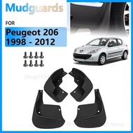 MudFlaps For Peugeot 206 206+ 1998 - 2012 Accessories Mudguards Anti-splas Front Rear Wheels Splash 
