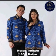 KATUN Latest KORPRI Batik Shirt 2025 Premium 40S Cotton Suitable for ASN PGRI PNS Teachers