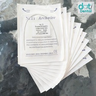 Niti wire wire stirrup square 16x16/0,016x0,016 square ovoid contains 10pcs/pack