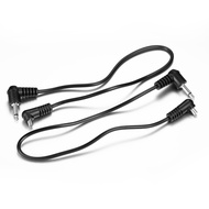 (2 PCS) 3.5mm to Male Flash PC Sync Cable,12-Inch/30CM 3.5mm Plug to Male Flash Sync Cord for Camera