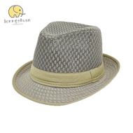 LONNGUVO Top Hat, Breathable Ethnic Western Cowboy Hat, Mesh Curved Brim Large Jazz Fedora Hats for 
