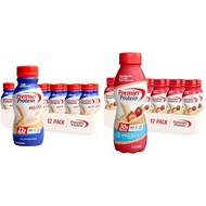 Premier Protein Shake MINIs Vanilla 22g Protein 120 Calories Pack of 12 & Strawberries Premier Prote