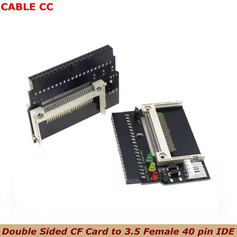 1pcs Double Sided CF Card to 3.5 Female 40 pin cf to IDE Adapter Converter Card Standard IDE True-ID