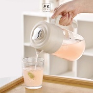 Heat-resistant borosilicate glass water bottle, 1500ml glass living room water bottle