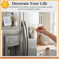 VASTJI 3D Micro Landscape Mini Ceramic Vase Fridge Magnet Cute Plant Pot Gift Idea for Kitchen Offic