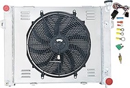 Aluminum Radiator for 1993-1997 1994 1995 1996 Jeep Grand Cherokee 5.2 V8 GAS, 3 Row Radiators with 