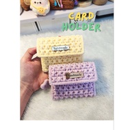 Card Holder Yarn | CUTE Card Holder | Pastel Card Holder