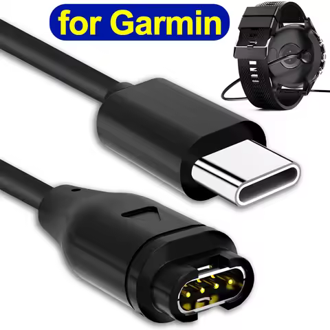 USB Type C Charging Cables for Garmin Fenix 8 7 5X 6S Pro Smartwatch Charger Wire Cord for Garmin Fe