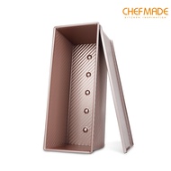 CHEFMADE 1000g Toast Mold Toast Box with Lid Non-stick Pan Corrugated Loaf Pan Kitchen Accessories Baking Tools CM6005