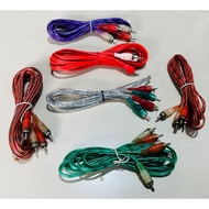 2 to 2 RCA AUX Cable 1-5 Meters Audio Video Cable 2 Pin TO 2 Pin RCA 2-2 100-500 CM OLD STOCK WAREHO