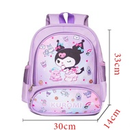 38cm Sanrio Kuromi Melody Cinnamoroll Girl Beg Sekolah Rendah Budak Perempuan Primary Mechamato Bobo