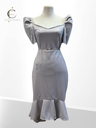 Elegant Modern Filipiniana Frormal Graduiation Dress with Ruffles - Free Size