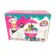 Mainan Anak Ice Cream Store Play Set Gerobak Penjual Es Krim IM-3202
