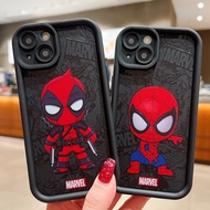 POCO M6 Pro 4G Phone Case For POCO M3 X3 X5 Pro NFC C55 M5s A3 2024 Redmi Note 13 12 11 10 9 8 7 Pro Max 4G 5G 9s 10s 11s Spider-Man Couple Soft Case Casing Cover