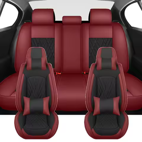 PU Leather Universal Car Seat Covers For Audi A7 A6 C5 C6 4F Q2L Q3 Q5 Q7 4L 100 A3 8P 8V A4 B8 B7 A