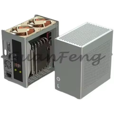 Half-height Knife Card Case Version V3\ 4.3L Volume All Aluminum 1U ZS-A4DC/ITX