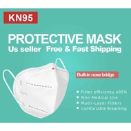 STOCK M'SIA 24Hrs🚚 KN95 5 Ply Face Mask Protective Face Shields Dustproof 现货KN95五层口罩