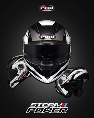 หมวกกันน็อคยกคาง Real Storm Power หมวกกันน็อคเรียล