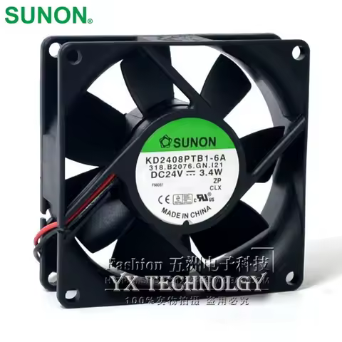 KD2408PTB1-6A DC 24V 3.4W 8025 80*80*25MM 80MM 4900RPM Computer Blower Cooling Fan For SUNON