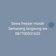 Sewa Freezer murah SEMARANG GOSEND