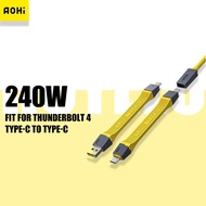 AOHI 4 IN 1 USB C to C Cable Set 240W Future Creative Power USB Thunderbolt 4 Fast Charging Cords