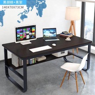 140x70x73cm BLACK HITAM Modern Design Eco-friendly Furniture Computer Table Study Shelf Wooden Desk