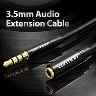 New Vention Audio Extension Cable Male to Female 3.5mm Aux Jack for Mic and Headphones, compatible w