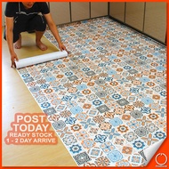 𝐂𝐔𝐒𝐓𝐎𝐌 𝐂𝐔𝐓 Non Slip Waterproof Floor Sticker Wallpaper Self Adhesive Flooring Tile Lantai Dapur 地板贴